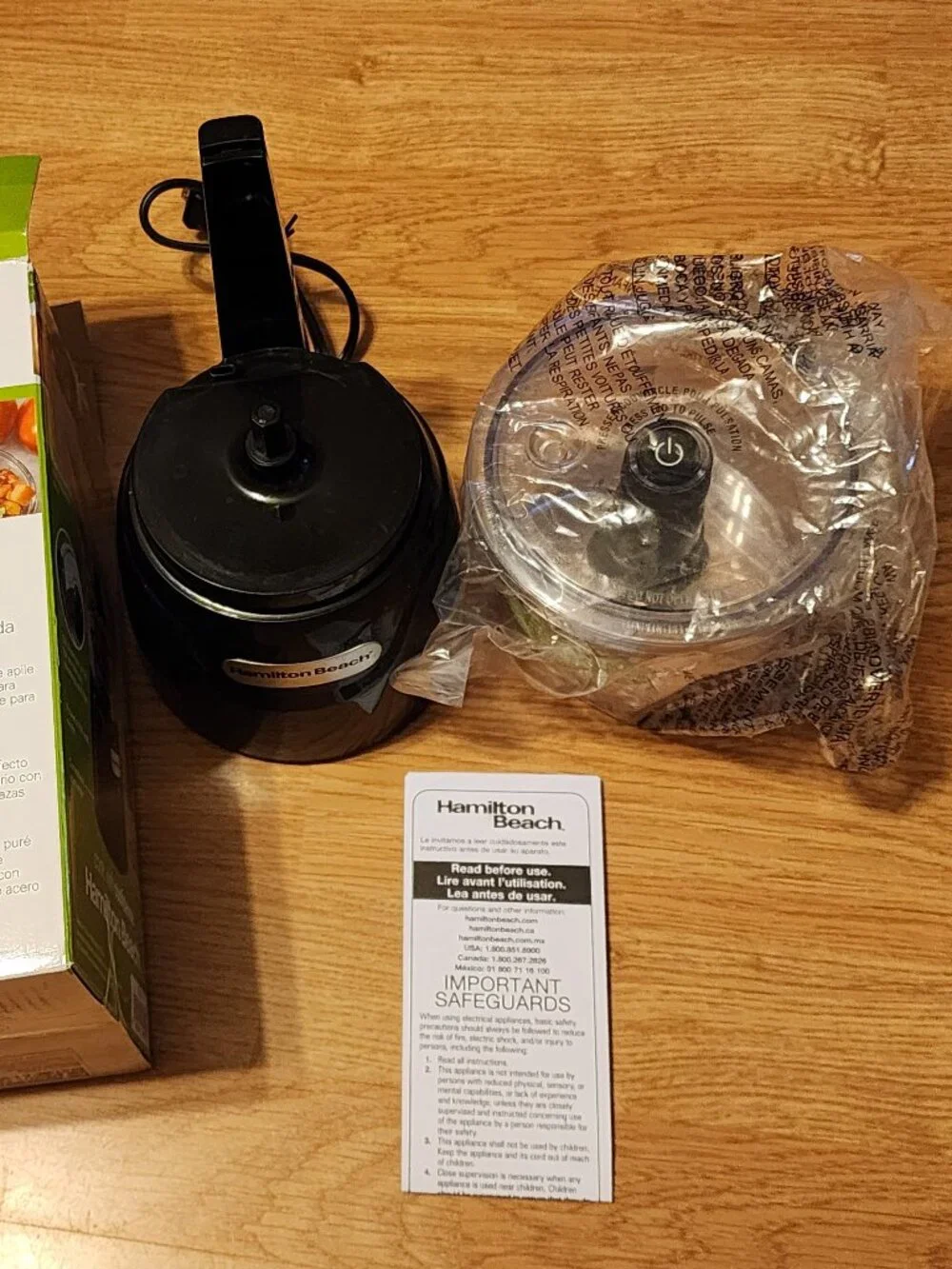 Hamilton Beach 3-Cup Stack & Press Food Chopper- Black
